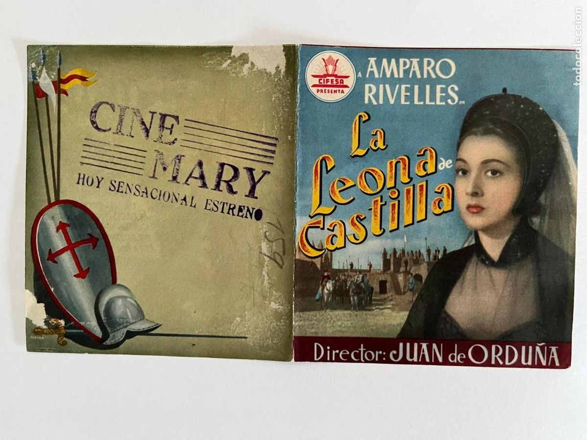Cine: folleto la Leona de Castilla cine Mary - Foto 1