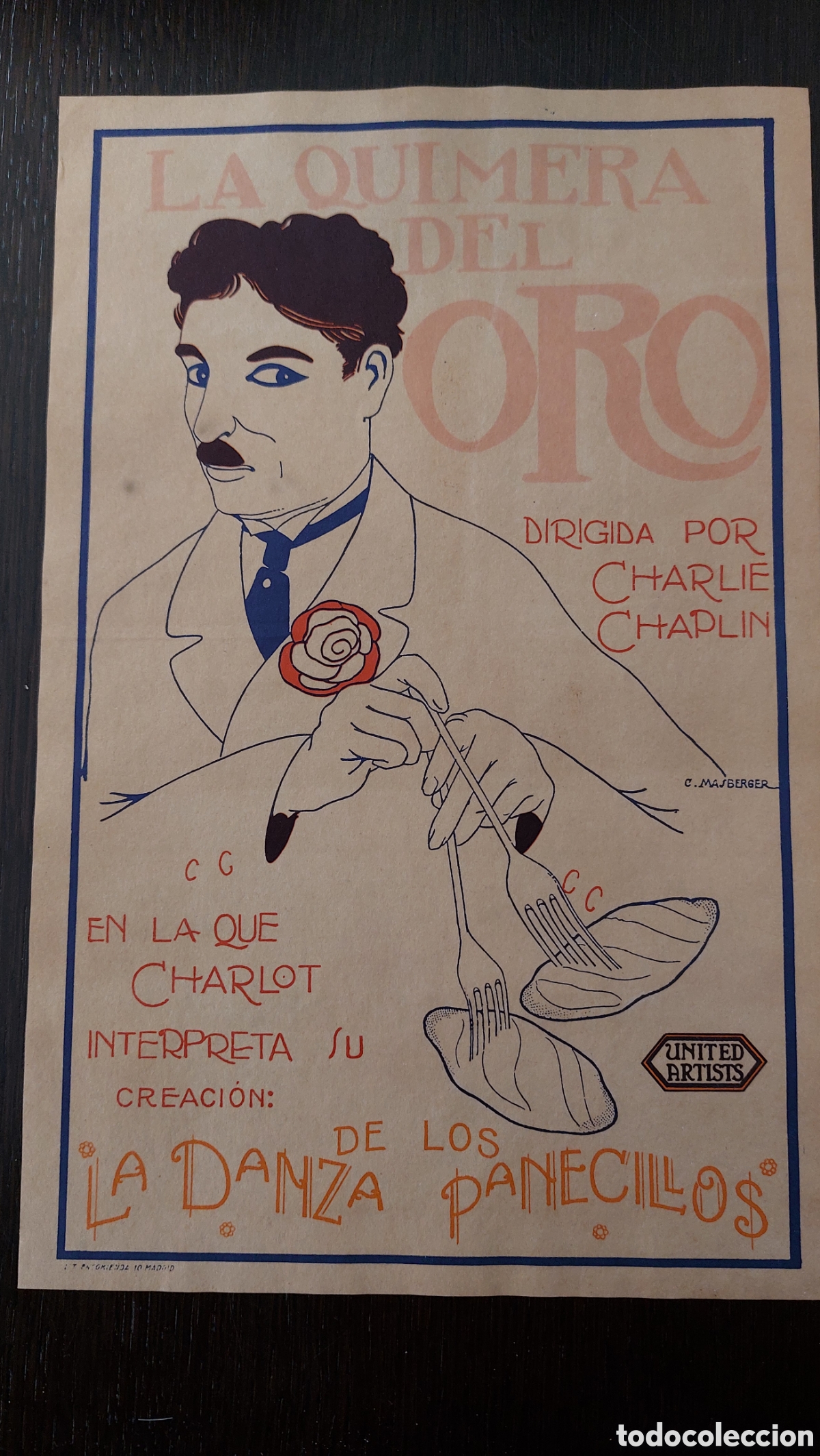Cine: Programa grande facs&iacute;mil La quimera del oro , Charles Chaplin - Foto 1