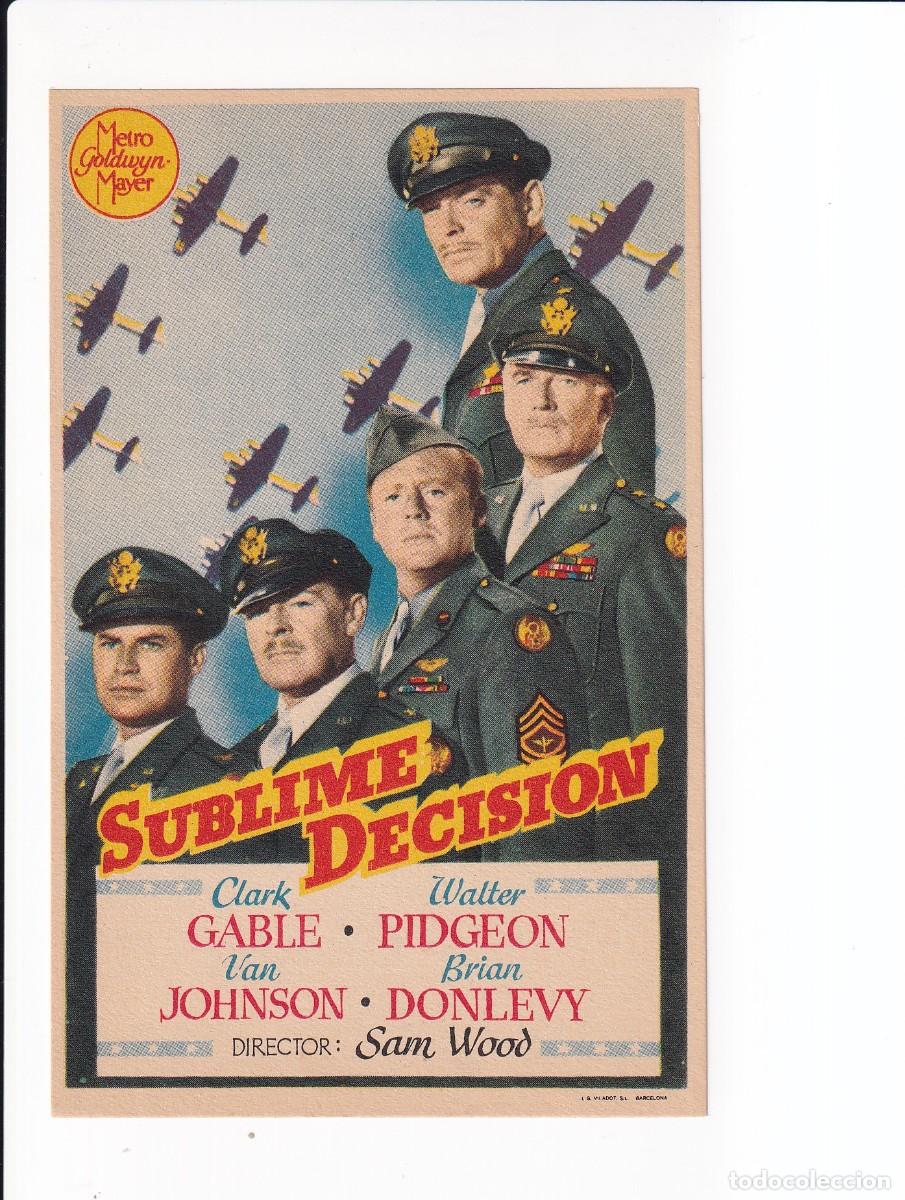 Cine: SUBLIME DECISION : CLARK GABLE - Foto 1