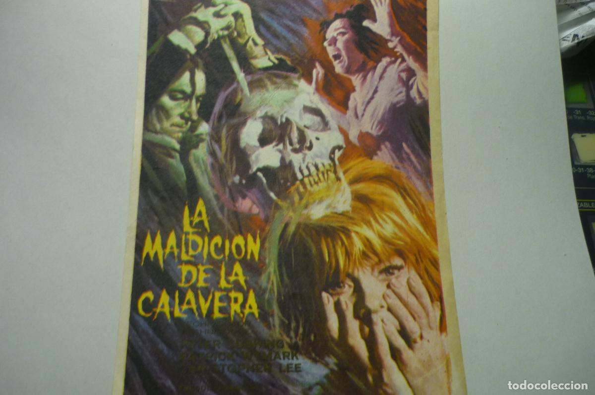 Cine: programa la maldicio de la calavera,.christopher lee publicidad