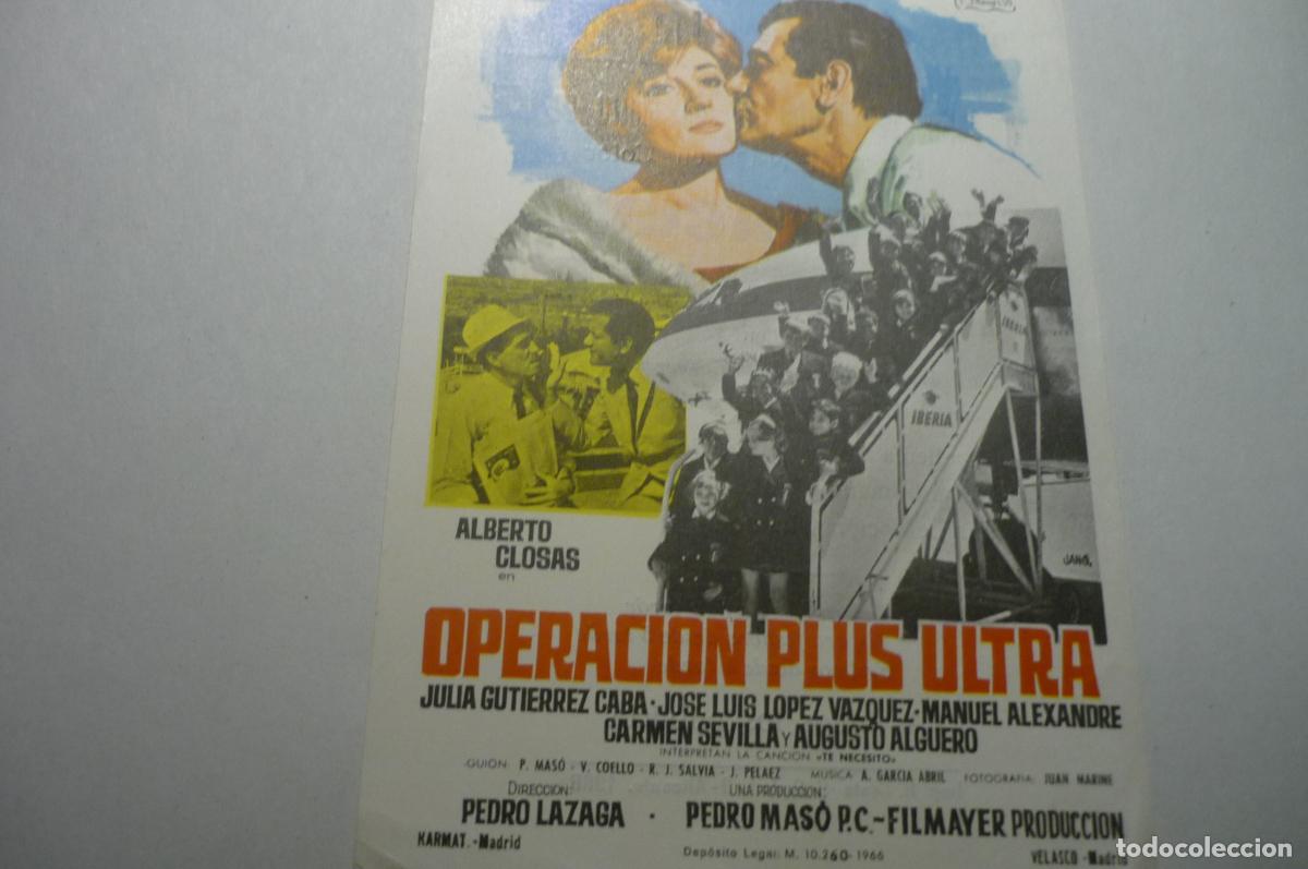 Cine: programa operacion plus ultra alberto closas publicidad