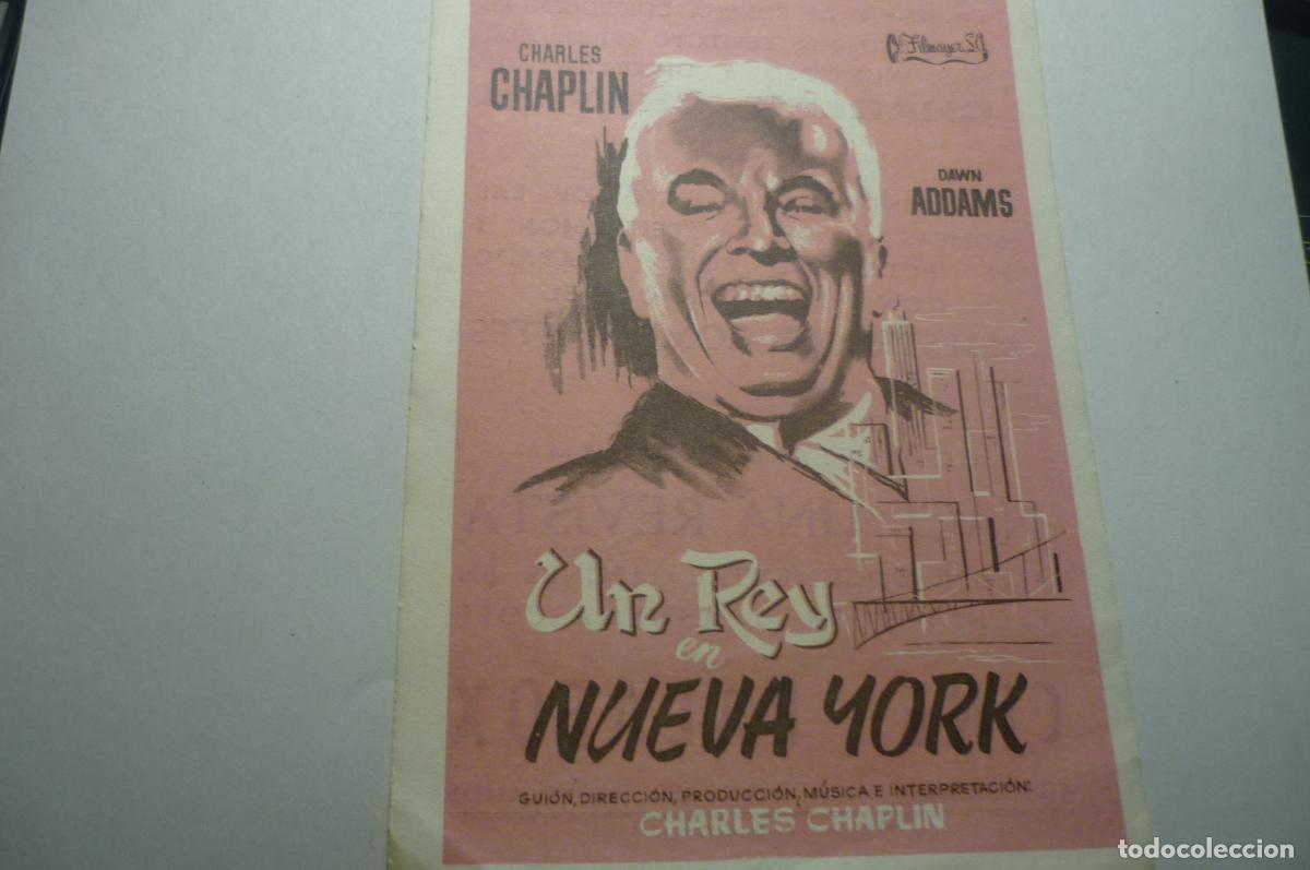 Cine: PROGRAMA UN REY EN NUEVA YORK -C.CHAPLIN PUBLICIDAD-PALAFOX