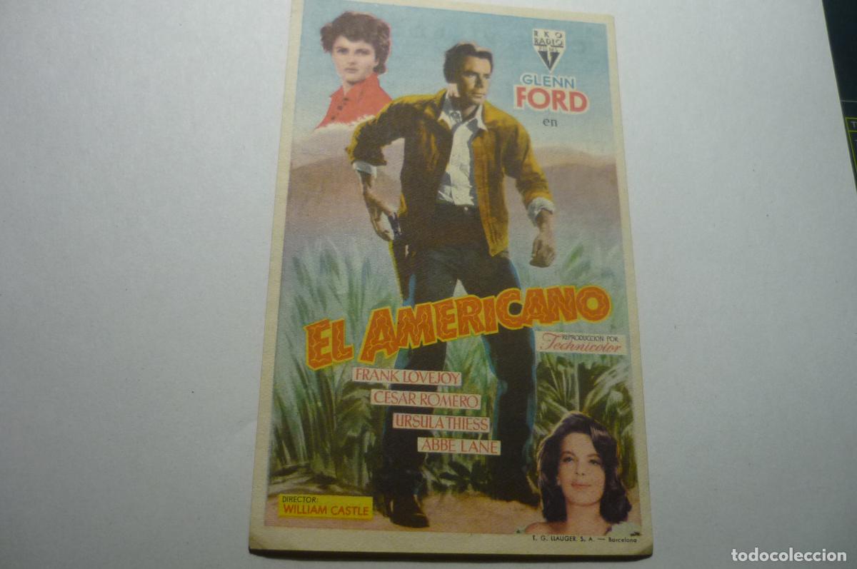 Cine: PROGRAMA EL AMERICANO GLENN FORD- VILADOMIU NOU - Foto 1
