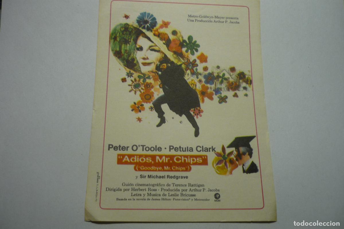 Cine: PROGRAMA ADIOS MR CHIPS .-PETER O&acute;TOOLE - Foto 1