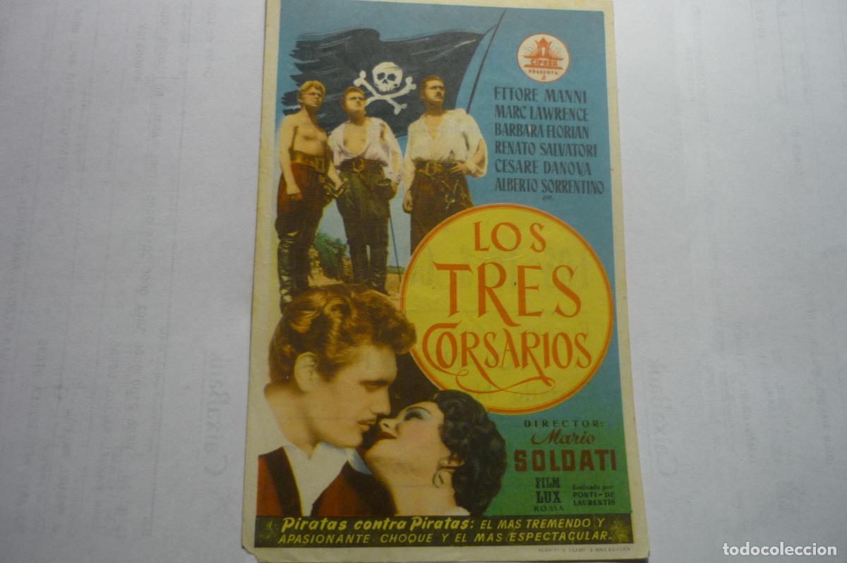 Cine: programa los tres corsarios e.manni olimpia . amposta - Foto 1