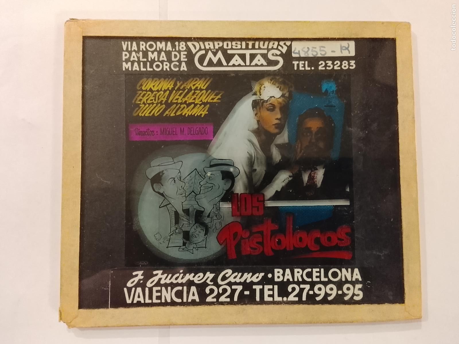 Folhetos de m&atilde;o de filmes antigos de cinema: LOS PISTOLOCOS - SERGIO CORONA & ALFONSO ARAU -DIAPOSITIVAS DE CRISTAL MATAS-CINE-VER FOTOS