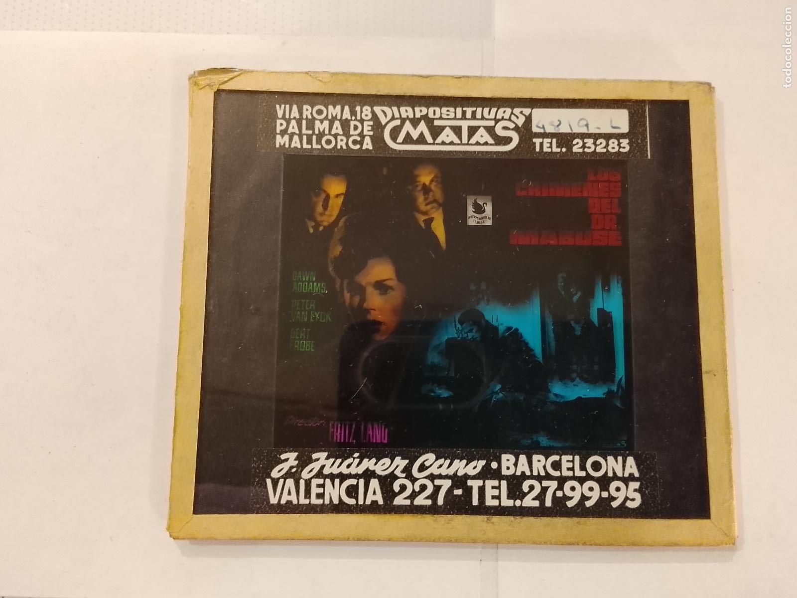 Cine: LOS CRIMENES DEL DOCTOR MABUSE-DAWN ADDAMS-DIAPOSITIVAS DE CRISTAL MATAS-CINE-VER FOTOS