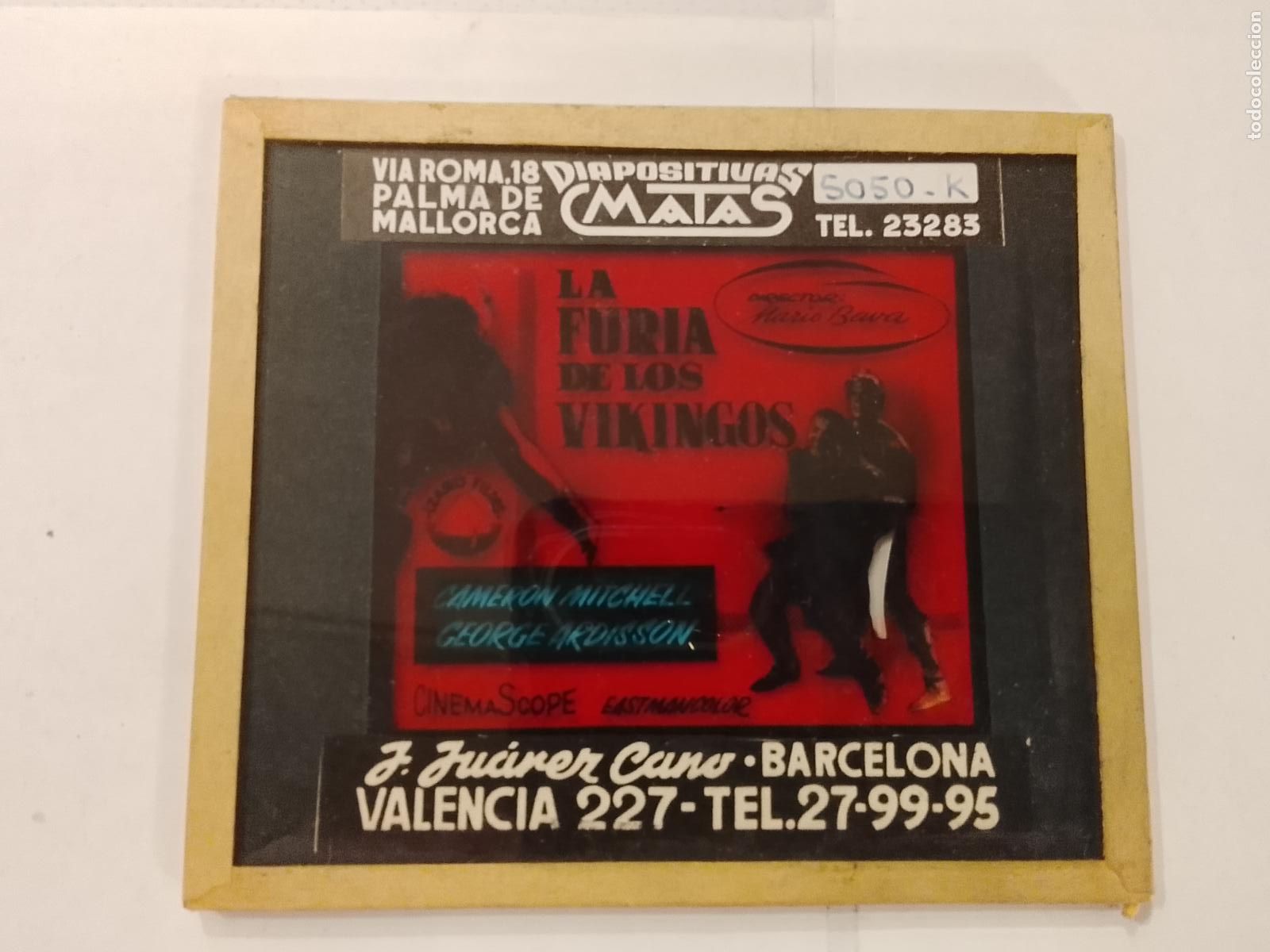 Cine: LA FURIA DE LOS VIKINGOS-CAMERON MITCHELL-DIAPOSITIVAS DE CRISTAL MATAS-CINE-VER FOTOS