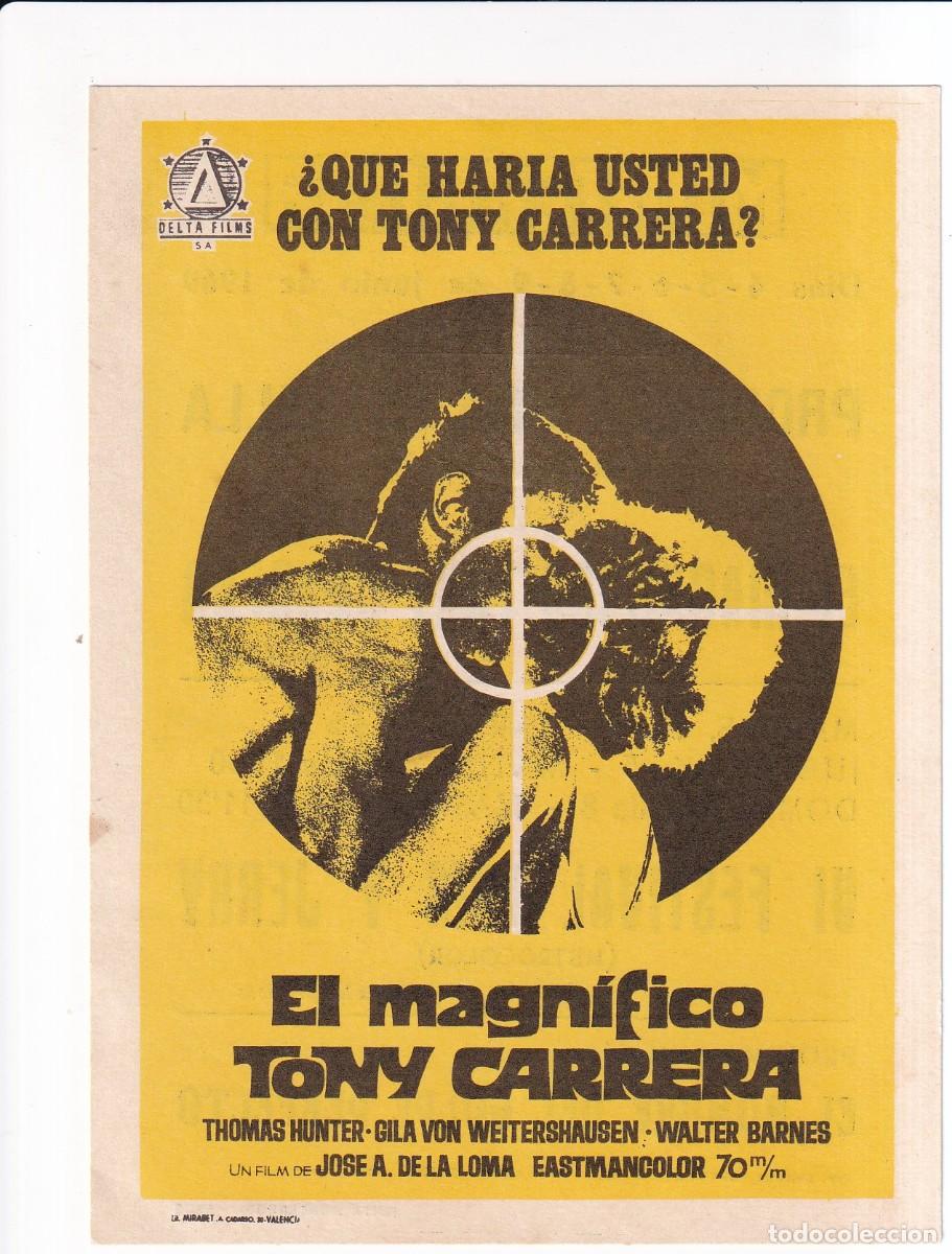 Cine: EL MAGNIFICO TONY CARRERA : THOMAS HUNTER - Foto 1