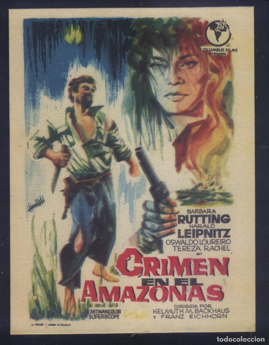 Cine: Q-11688- CRIMEN EN EL AMAZONAS (Und der Amazonas schweigt) Barbara Rutting - Harald Leipnitz