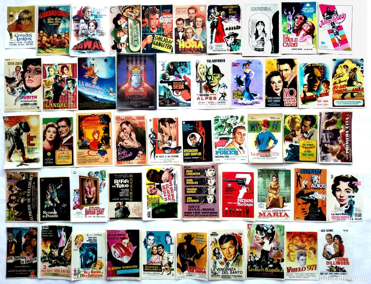 Cine: 50 PROGRAMAS VARIADOS, LOTE N&ordm; 19. ( 6 CON EL DORSO IMPRESO).