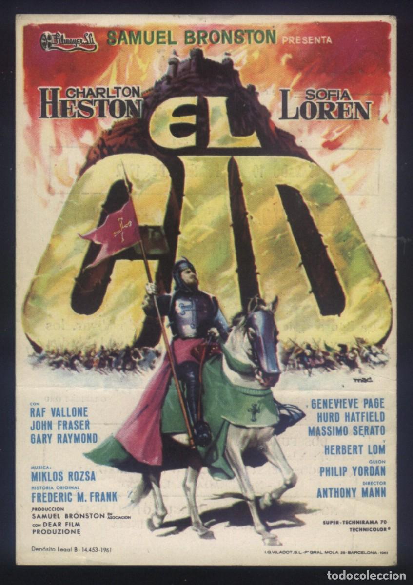 Cine: Q-09301- EL CID (Charlton Heston - Sophia Loren - Raf Vallone)