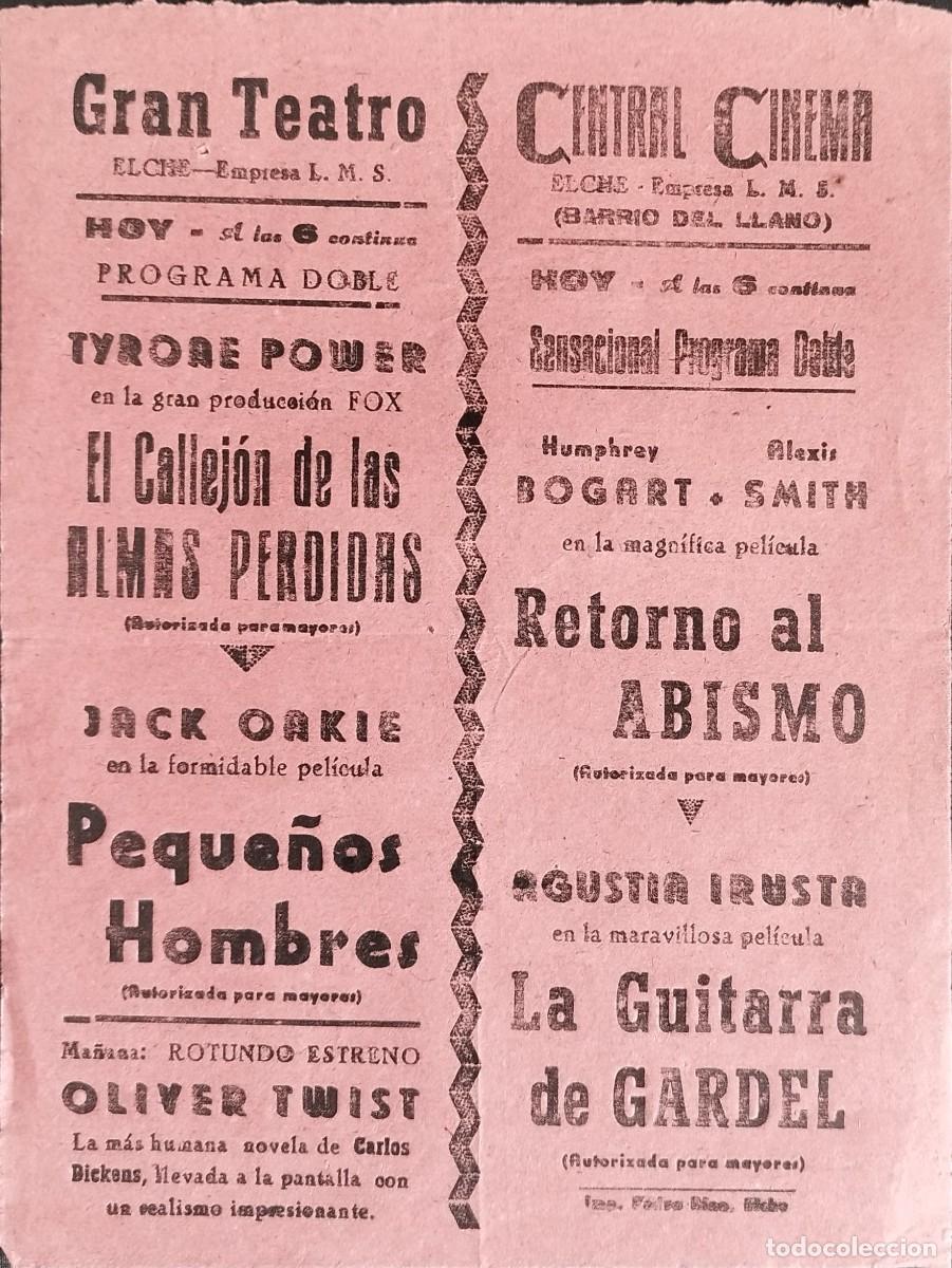 Cine: programa de teatro Gran teatro, Central cinema Elche - Foto 1