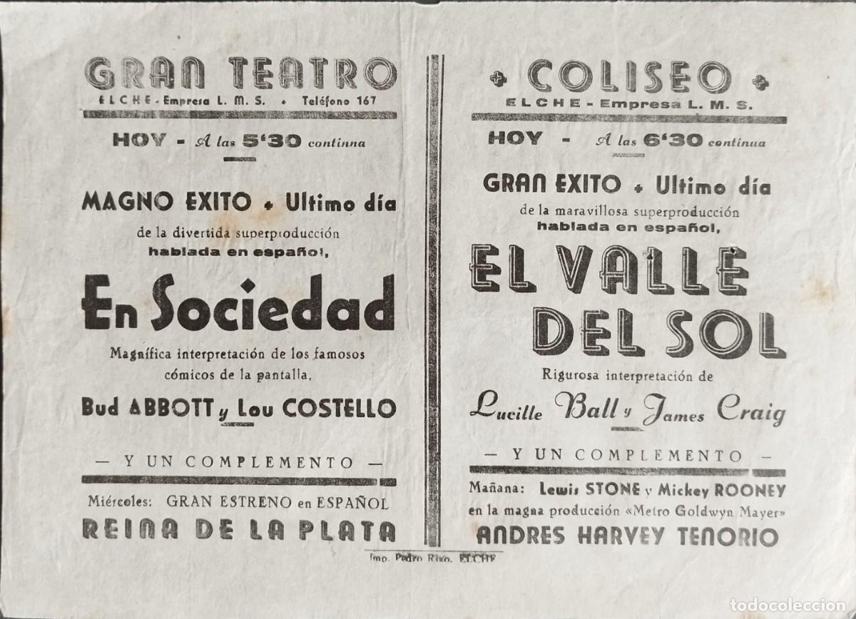 Cine: programa de Gran teatro , teatro Coliseo Elche - Foto 1