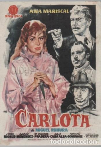Cine: PROGRAMA DE CINE: CARLOTA PC-11173 - Foto 1