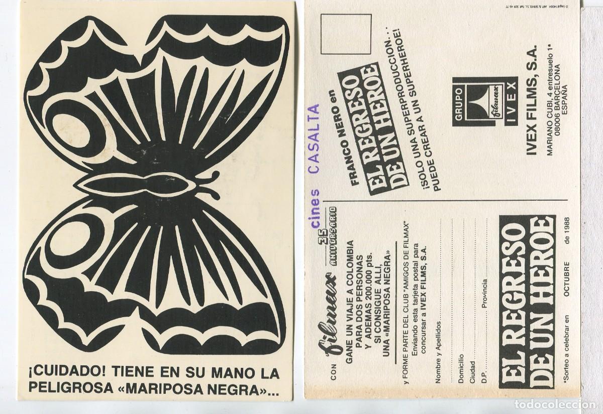 Cine: EL REGRESO DE UN H&Eacute;ROE, con Franco Nero. POSTAL. - Foto 1