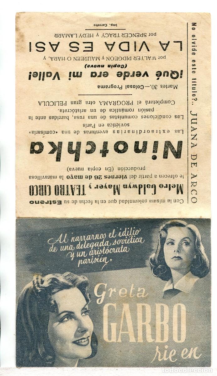 Cine: NINOTCHKA, con Greta Garbo. - Foto 2
