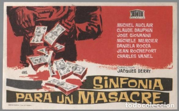 Cine: PROGRAMA DE CINE: SINFONIA PARA UN MASACRE PC-11198 ,5
