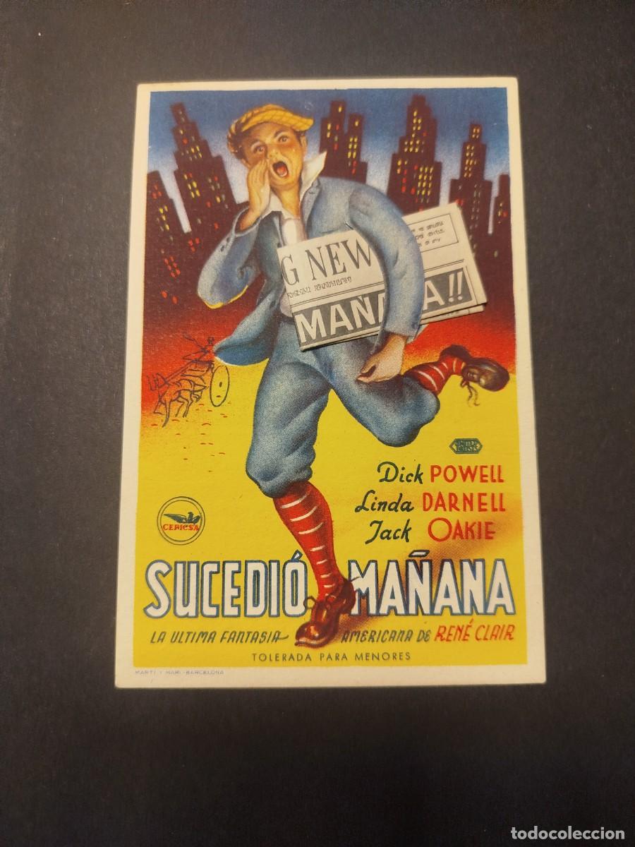 Cine: SUCEDI&Oacute; MA&Ntilde;ANA, PROGRAMA DE MANO,CINE GRANADA - Foto 1