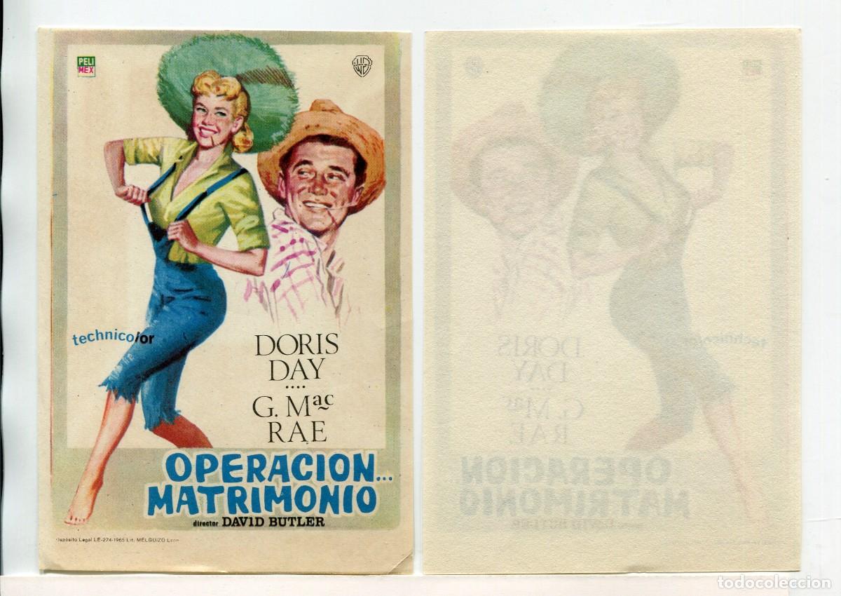 Cine: OPERACI&Oacute;N MATRIMONIO, con Doris Day. - Foto 1