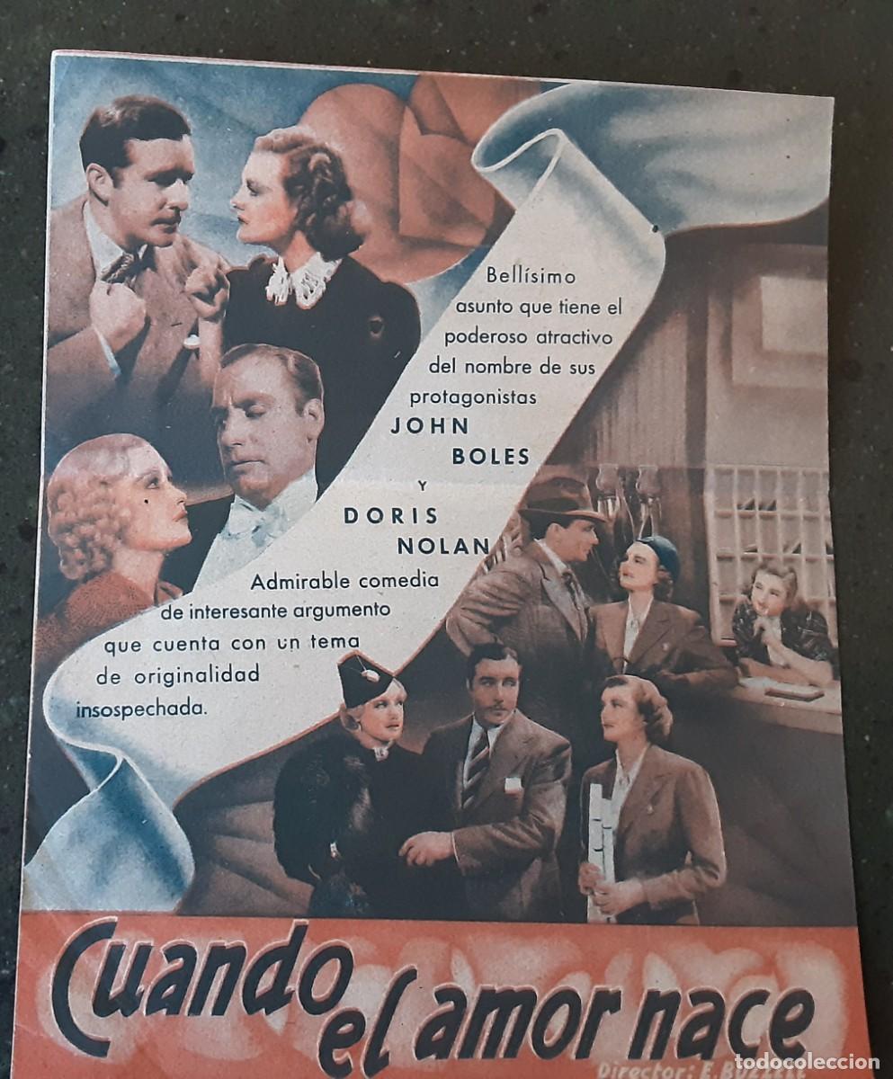 Cine: Cuando el amor nace, programa peque&ntilde;o Universal muy raro - Foto 2