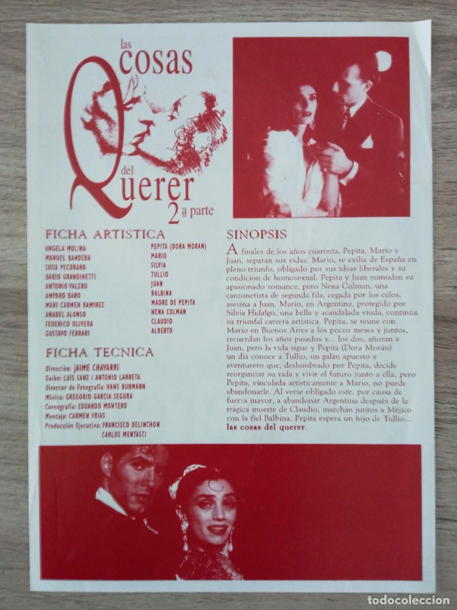 Cine: LAS COSAS DEL QUERER 2&ordf; PARTE, ANGELA MOLINA - Foto 2