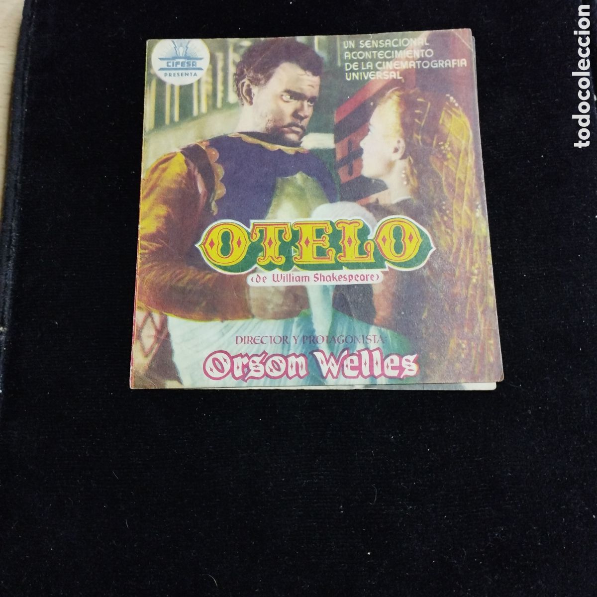 Cine: Programa de cine, doble. Otelo. Orson Welles. Suzanne Cloutier.