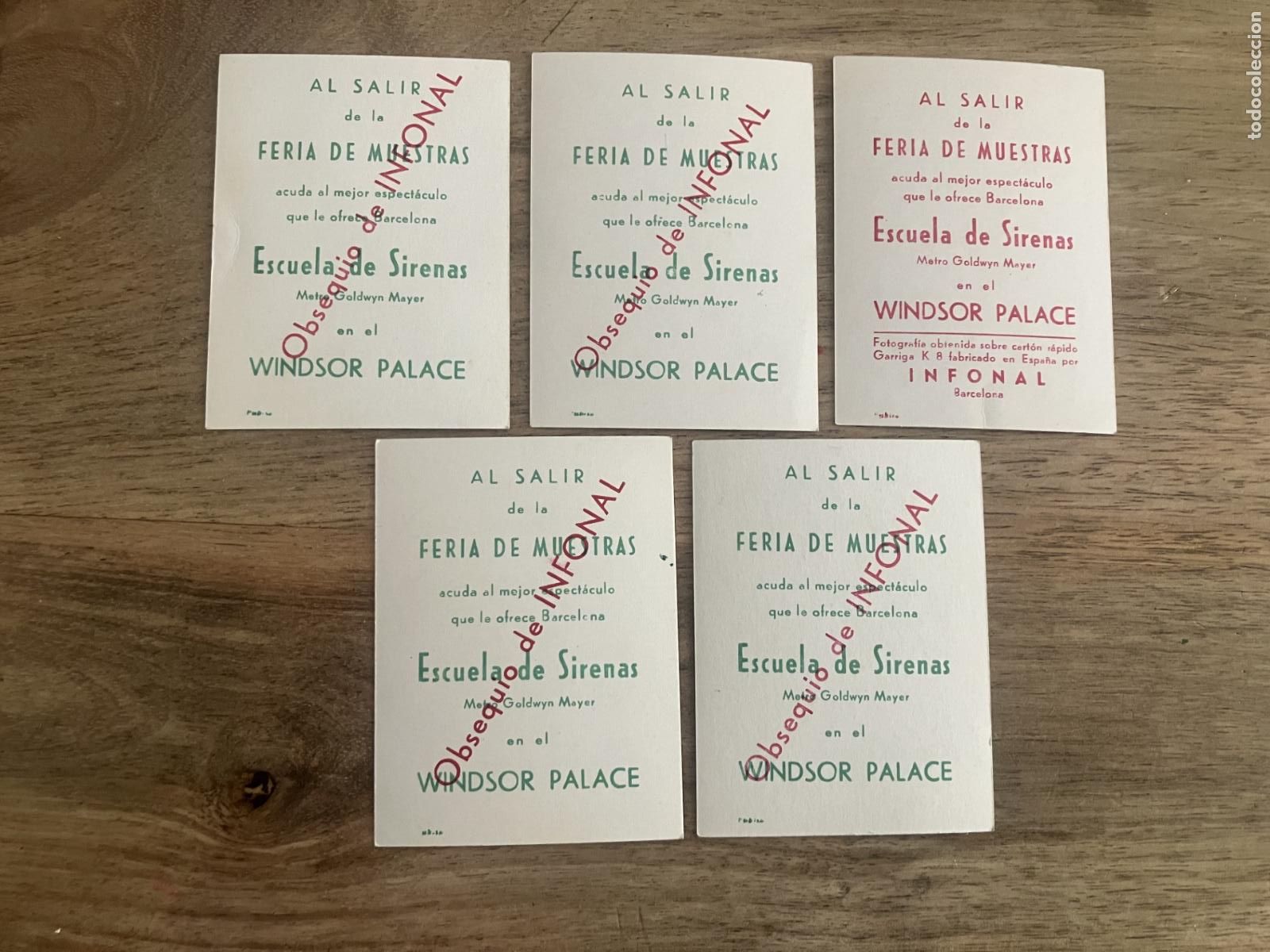 Cine: escuela de sirenas cine windsor barcelona 5 folletos originales promocion del estreno