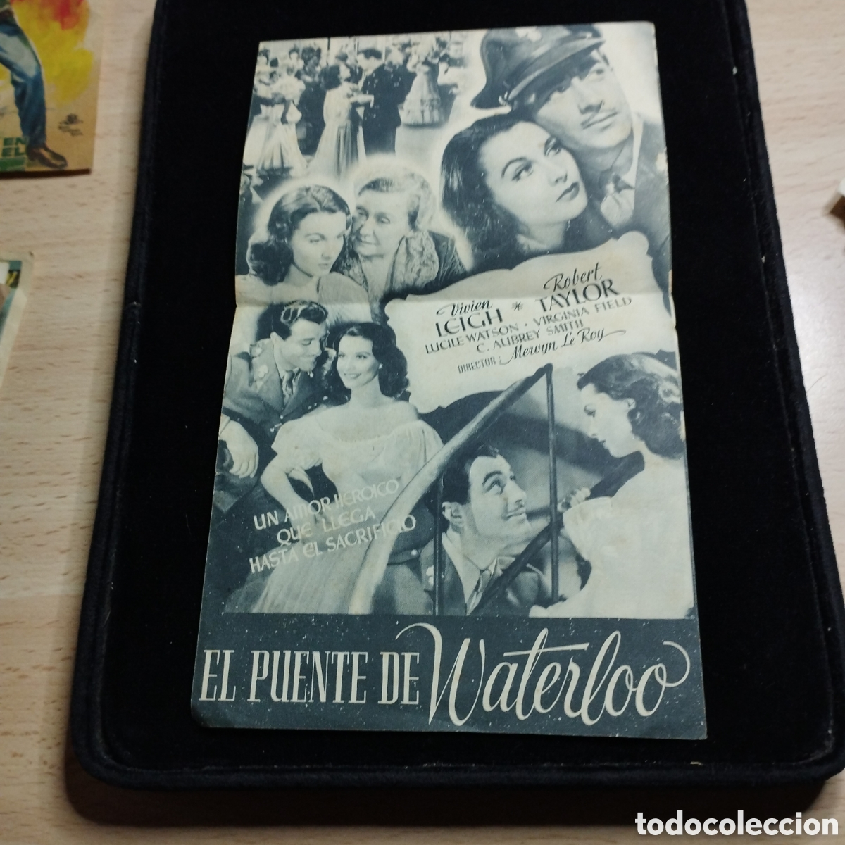 Cine: Programa de cine,doble. El puente de Waterloo. Vivien Leich. Robert Taylor. Sp - Foto 3