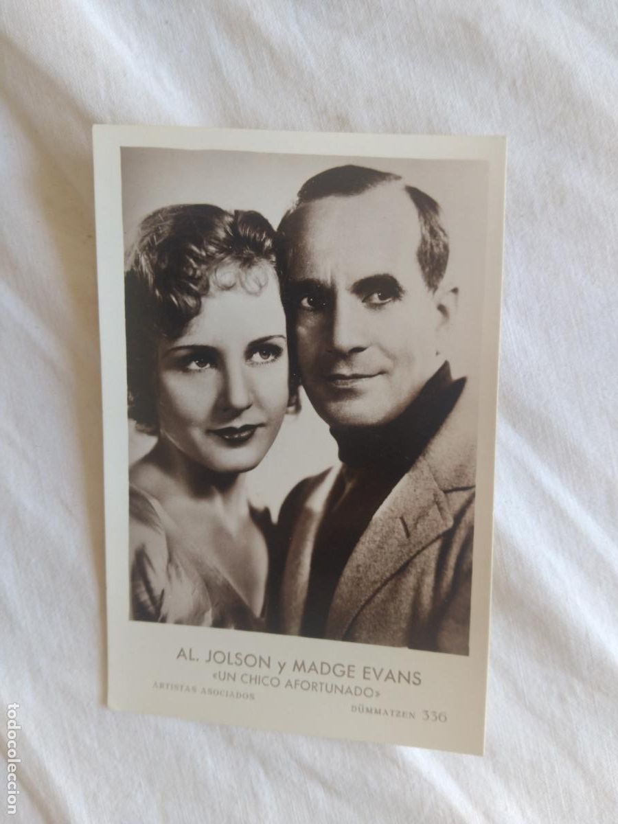 Cine: PROGRAMA CINE POSTAL. UN CHICO AFORTUNADO. AL. JONSON Y MADGE EVANS - Foto 1