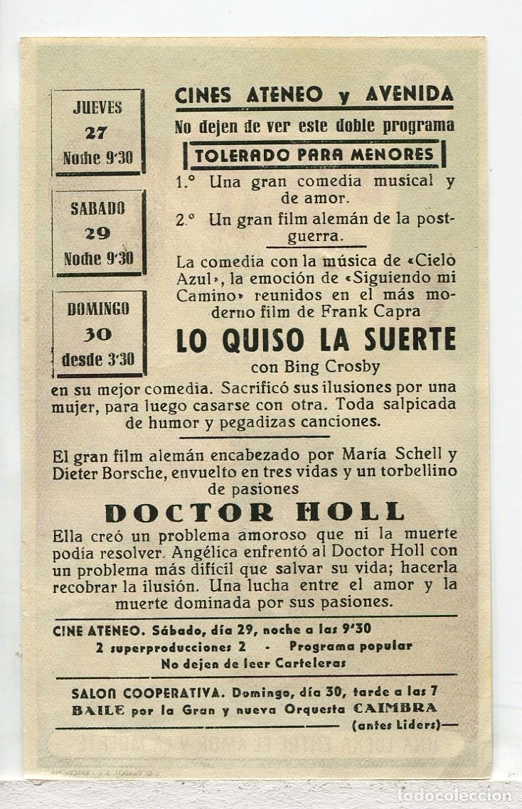 Cine: DOCTOR HOLL, con Mar&iacute;a Schell. - Foto 2