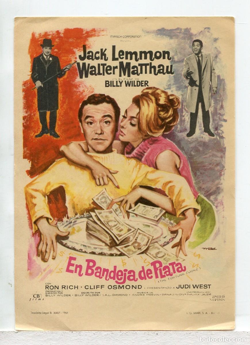 Cine: EN BANDEJA DE PLATA, con Jack Lemmon. - Foto 1