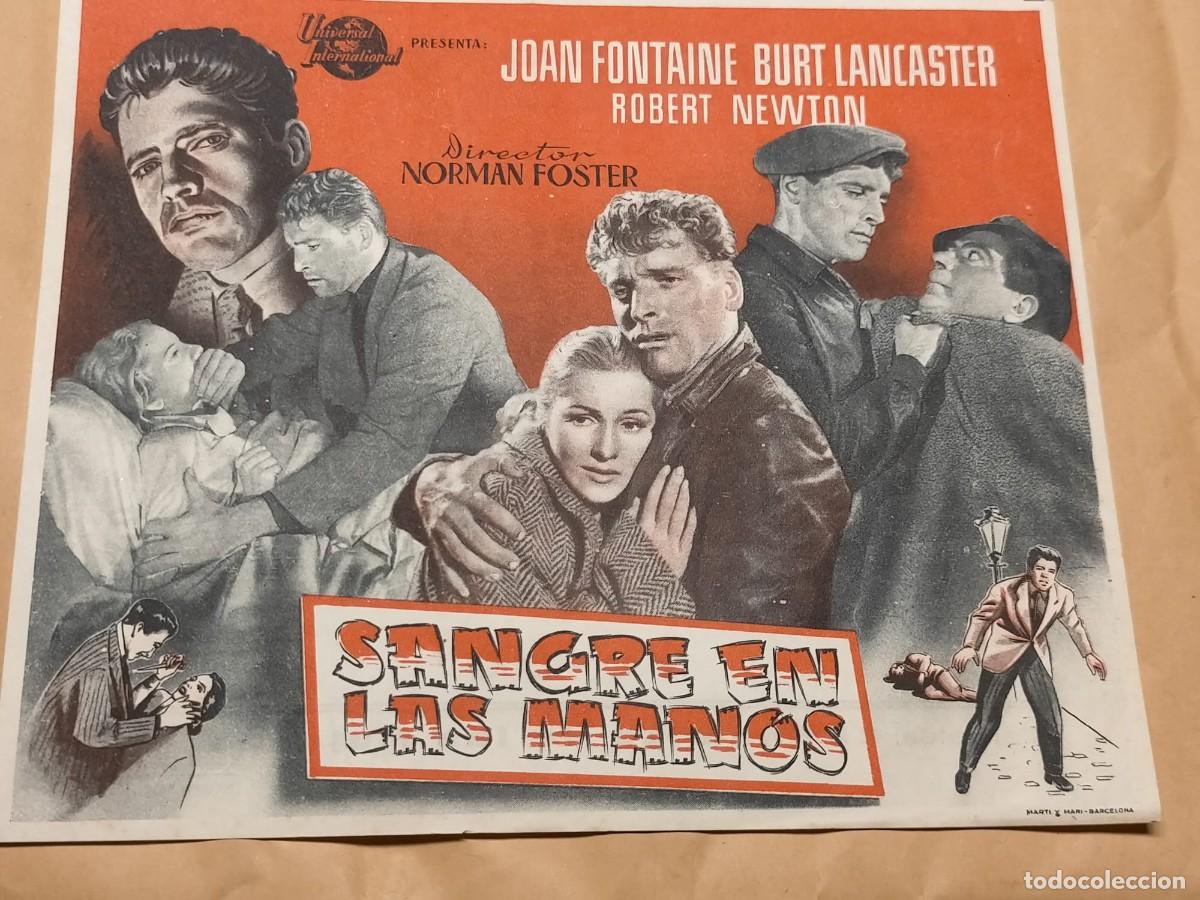 Cine: SANGRE EN LAS MANOS PROGRAMA DE CINE A&Ntilde;OS 40 - Foto 1