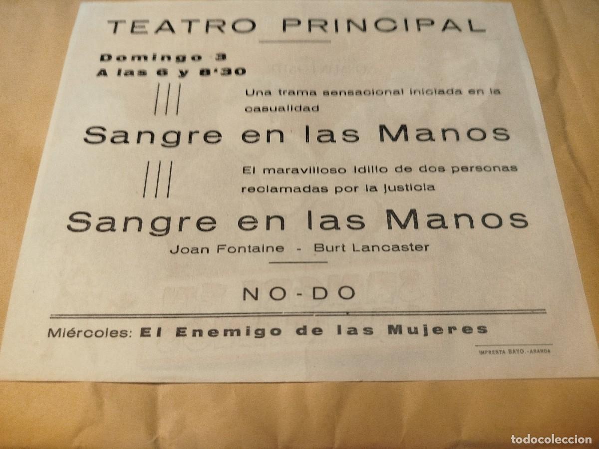 Cine: SANGRE EN LAS MANOS PROGRAMA DE CINE A&Ntilde;OS 40 - Foto 2
