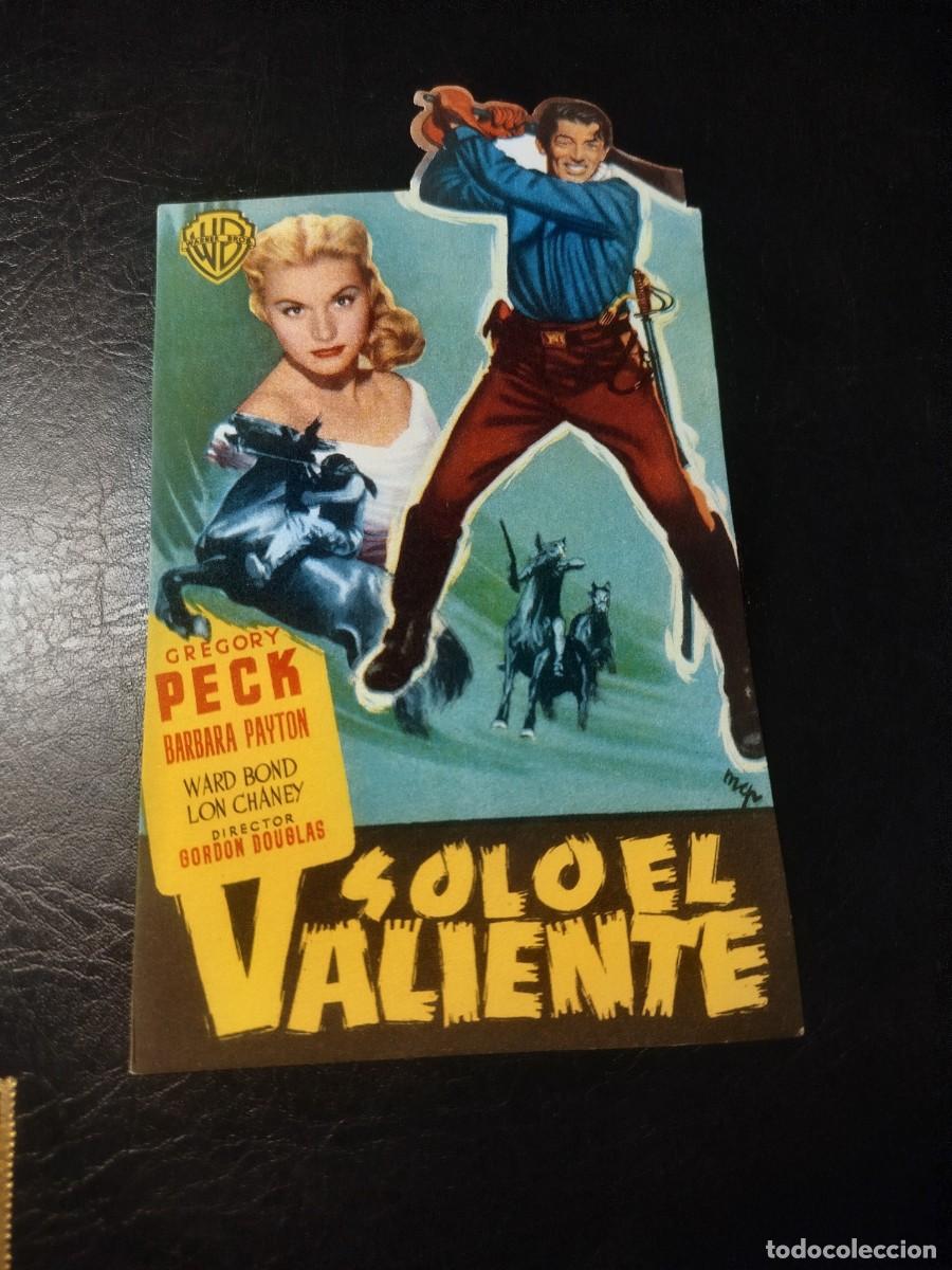 Cine: SOLO EL VALIENTE FOLLETO DE MANO - Foto 1