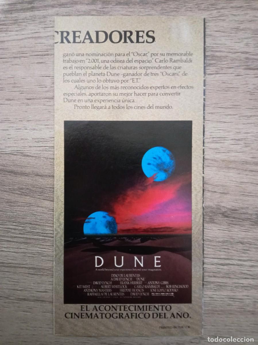 Cine: DUNE, KYLE MACLACHLAN, STING, DESPLEGABLE - Foto 3