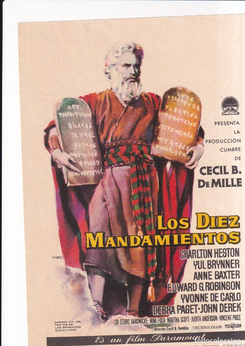 Cine: LOS DIEZ MANDAMIENTOS : CHARTLON HESTON - Foto 1