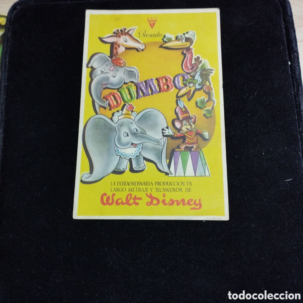 Cine: Programa de cine, sencillo. Dumbo. Walt Disney. Sp - Foto 1