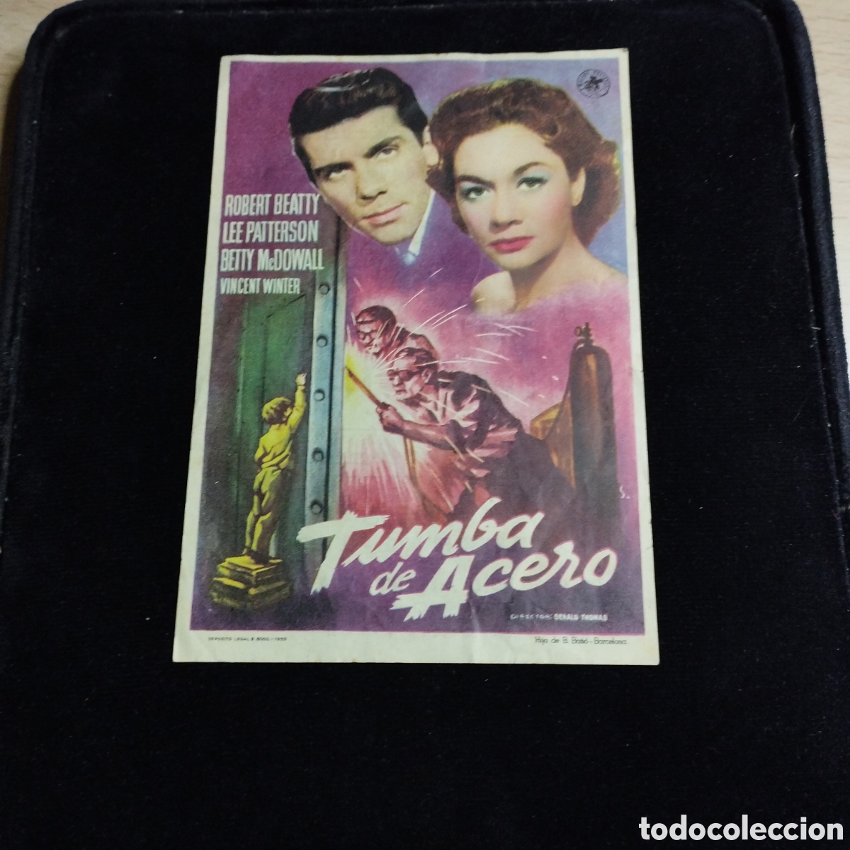 Cine: Programa de cine, sencillo. Timba de acero. Robert Beatty. Lee Patterson. Bohemio y Galileo