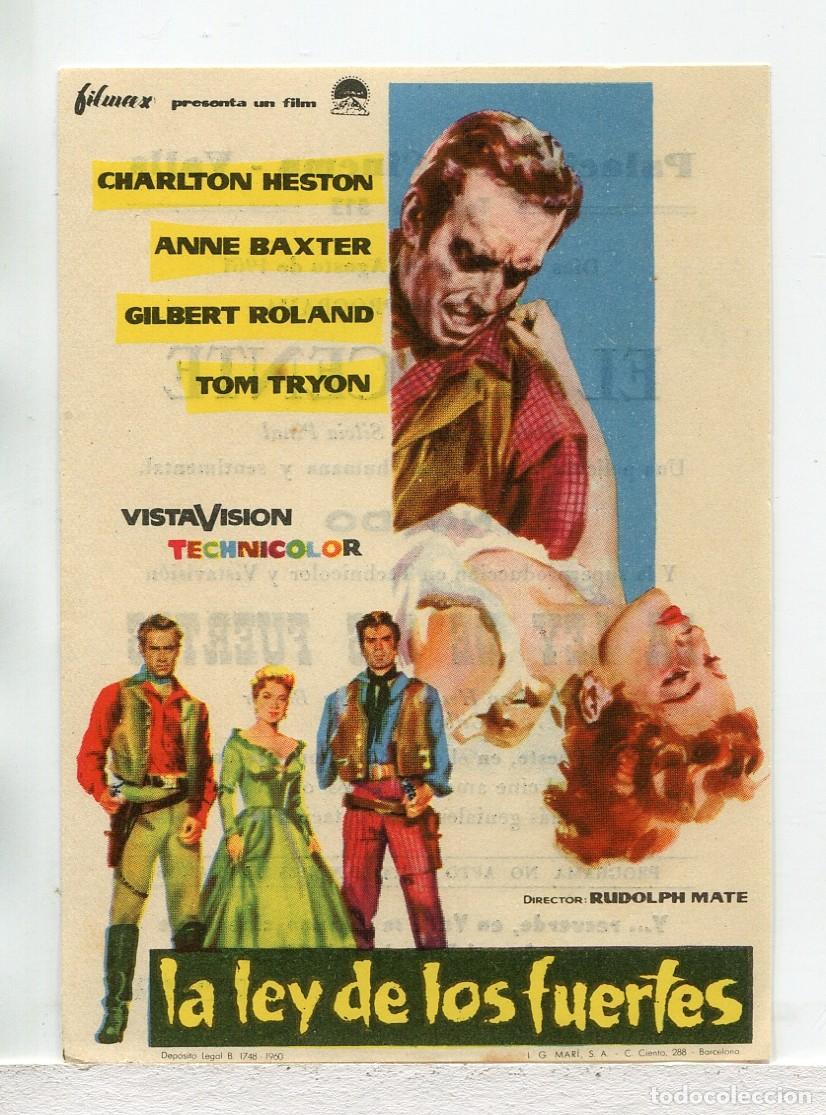 Cine: LA LEY DE LOS FUERTES CON CHARLTON HESTON. - Foto 1