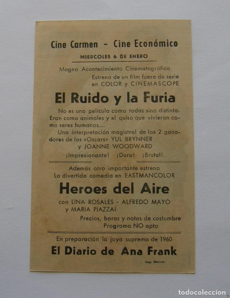 Cine: PROGRAMA DE CINE EL RUIDO Y LA FURIA - Foto 2