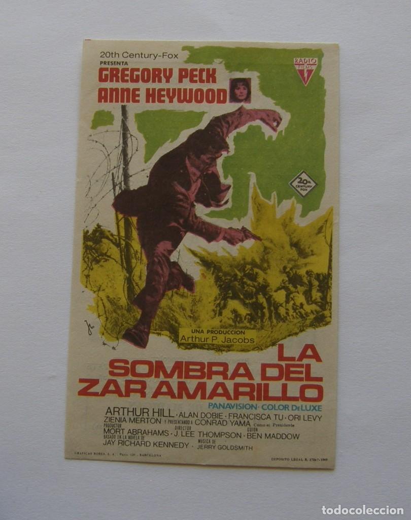 Cine: PROGRAMA DE CINE LA ZOMBRA DEL ZAR AMARILLO - Foto 1