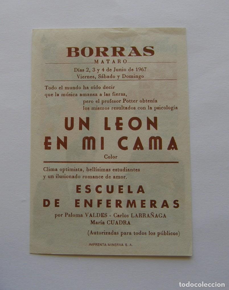 Cine: PROGRAMA DE CINE UN LEON EN MI CAMA - Foto 2