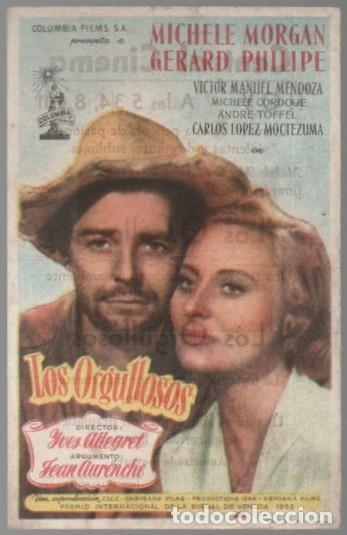 Cine: PROGRAMA DE CINE: LOS ORGULLOSOS PC-11210