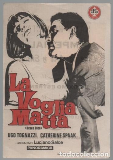 Cine: PROGRAMA DE CINE: LA VOGLIA MATTA PC-11211 - Foto 1