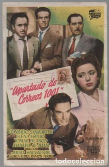 Cine: PROGRAMA DE CINE: APARTADO DE CORREOS 1001 PC-11212