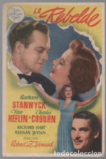 Cine: PROGRAMA DE CINE: LA REBELDE PC-11221