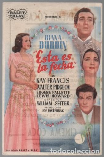 Cine: PROGRAMA DE CINE: ESTA ES LA FECHA PC-11223