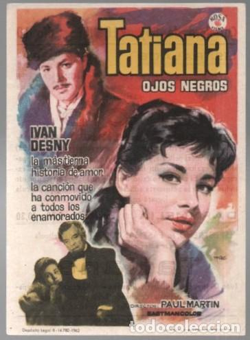 Cine: PROGRAMA DE CINE: TATIANA OJOS NEGROS PC-11231 - Foto 1