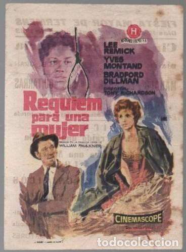 Cine: PROGRAMA DE CINE: REQUIEM PARA UNA MUJER PC-11235